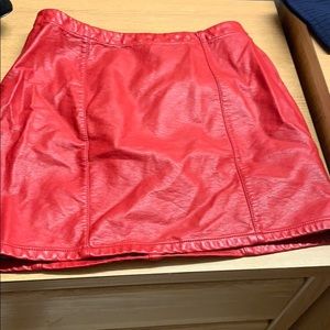 Red hoochie skirt